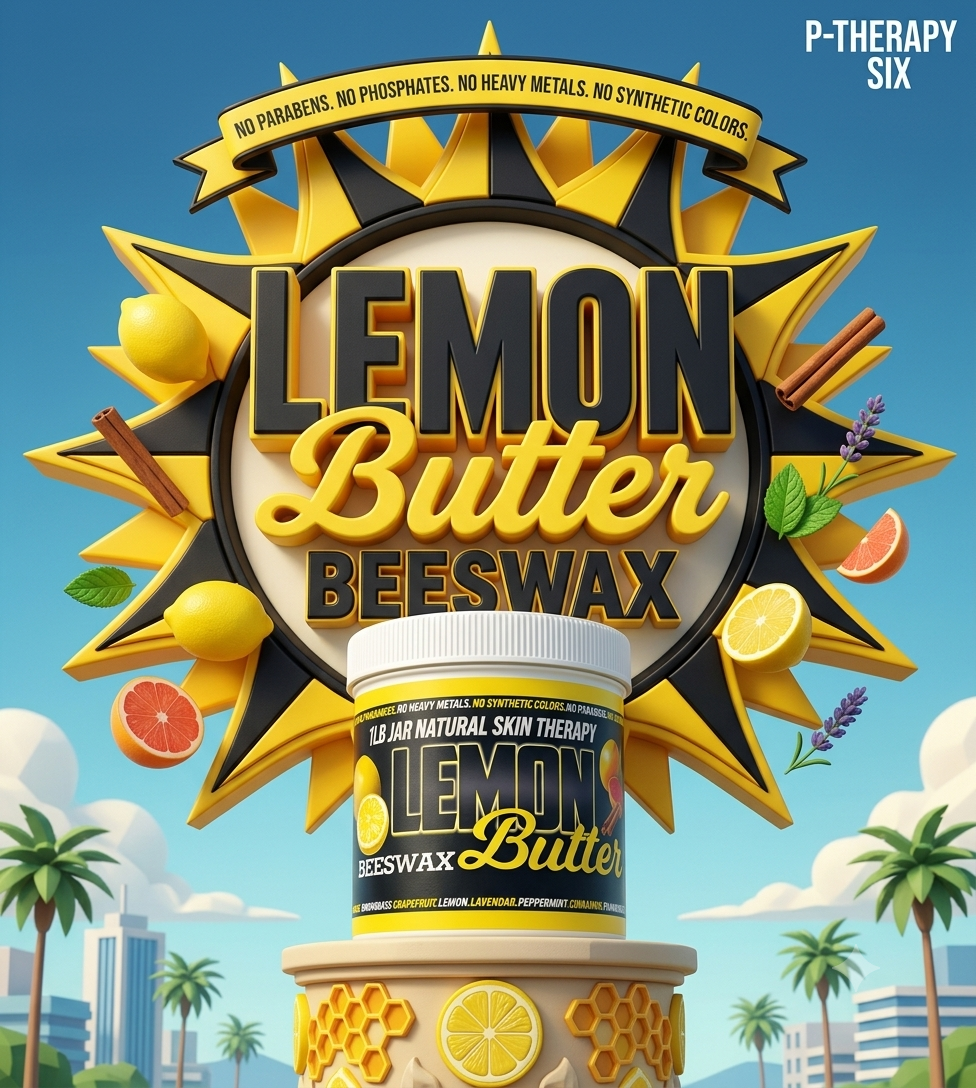 Organic Beeswax Body Butter- LEMON (1lb Jar)
