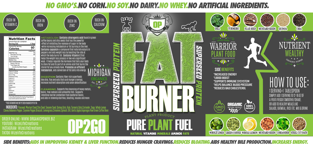 Organic Power Superfoods Fat Burner Powder