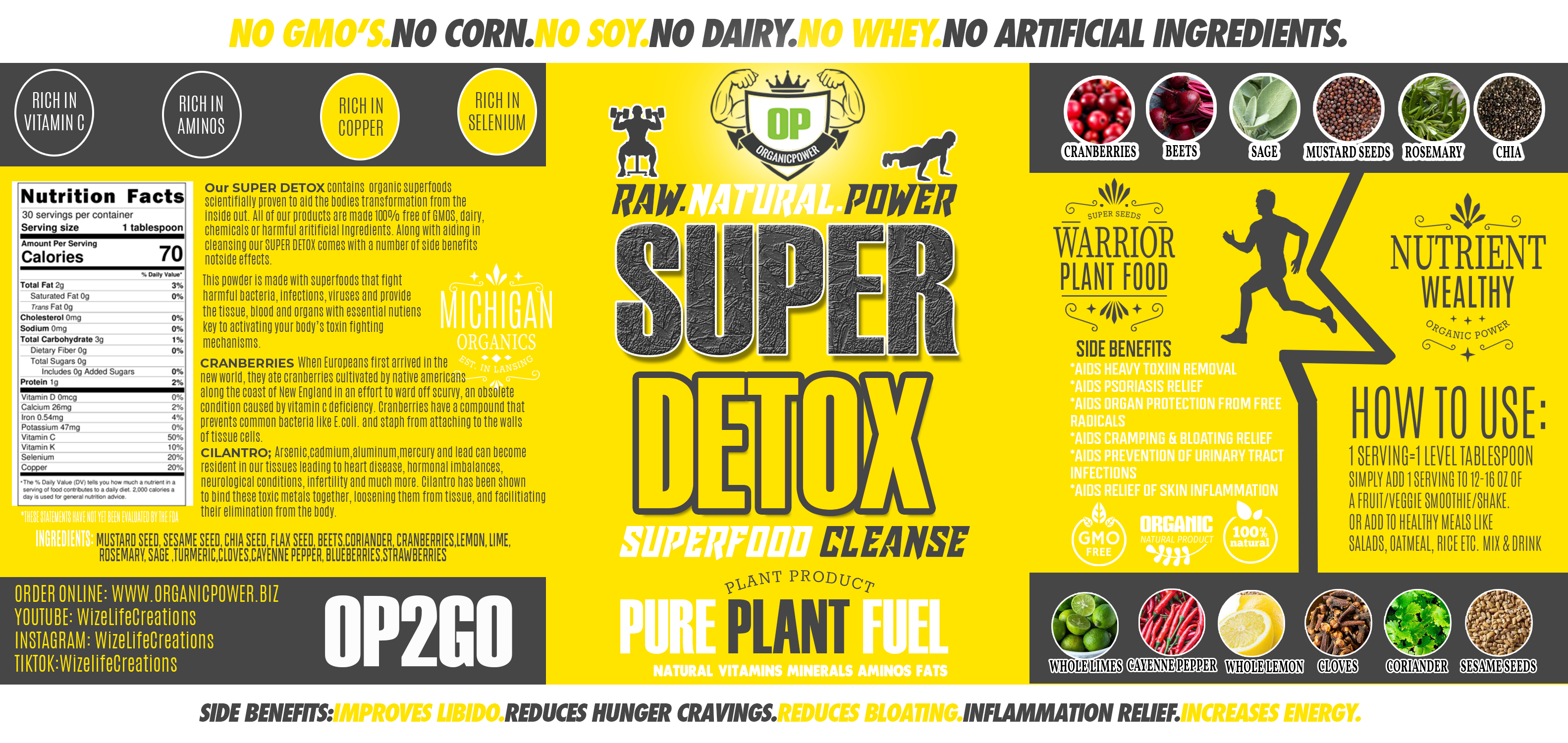 Organic Power Super Detox Powder